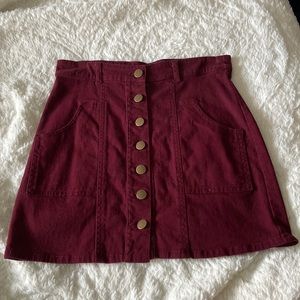 Maroon Skirt